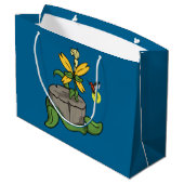 Spring Greets Zomer Gift Bag Large Cadeautasje (Achterkant Gekanteld)