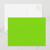SPRING GROEN (effen kleur) ~ Briefkaart (Voorkant / Achterkant)