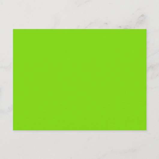 SPRING GROEN (effen kleur) ~ Briefkaart (Voorkant)