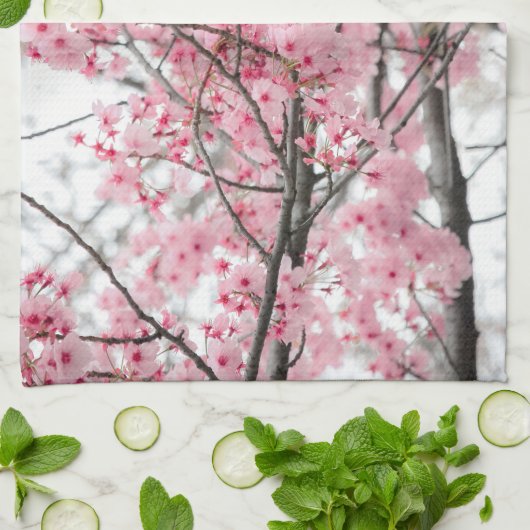 Spring Hanami Festival Theedoek (Gevouwen)