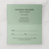 Spring Handmade sewn fabric Flowers Multicolor Afsprakenkaart (Binnenkant ongevouwen)