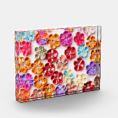 Spring Handmade sewn fabric Flowers Multicolor Fotoblokken (Links)