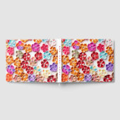 Spring Handmade sewn fabric Flowers Multicolor Gastenboek (Volledig)
