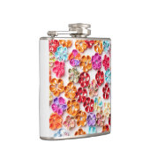 Spring Handmade sewn fabric Flowers Multicolor Heupfles (Rechts)