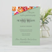 Spring Handmade sewn fabric Flowers Multicolor Kaart (Staand voorkant)