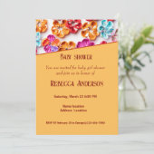 Spring Handmade sewn fabric Flowers Multicolor Kaart (Staand voorkant)