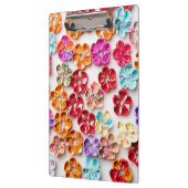 Spring Handmade sewn fabric Flowers Multicolor Klembord (Links)