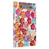 Spring Handmade sewn fabric Flowers Multicolor Klembord (Rechts)