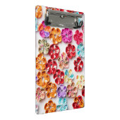 Spring Handmade sewn fabric Flowers Multicolor Mini Klembord (Schuin)
