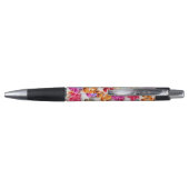 Spring Handmade sewn fabric Flowers Multicolor Pen (Achterkant)