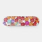 Spring Handmade sewn fabric Flowers Multicolor Persoonlijk Skateboard (Horizontaal)