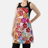 Spring Handmade sewn fabric Flowers Multicolor Schort (Insitu)