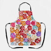 Spring Handmade sewn fabric Flowers Multicolor Schort (Voorkant)