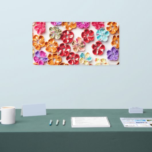 Spring Handmade sewn fabric Flowers Multicolor Spandoek (Beurs)