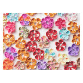 Spring Handmade sewn fabric Flowers Multicolor Tafelkleed (Voorkant (Horizontaal))