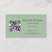 Spring Handmade sewn fabric Flowers Multicolor Visitekaartje (Achterkant)