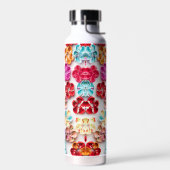 Spring Handmade sewn fabric Flowers Multicolor Waterfles (Links)