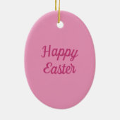 SPRING HARE, EENVOUDIGERE EGG RABBIT FAIRY KERAMISCH ORNAMENT (Achterkant)