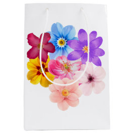 Spring Harmony - Mixed Watercolor Flower Bouquet Medium Cadeauzakje