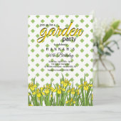 Spring has Sprung Birthday Party Kaart (Staand voorkant)