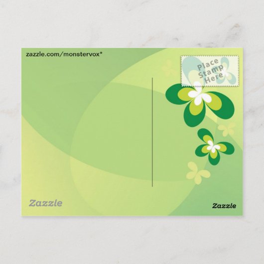 Spring has Sprung Briefkaart (Achterkant)