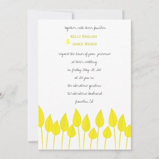 Spring Has Sprung-uitnodiging Kaart (Voorkant)