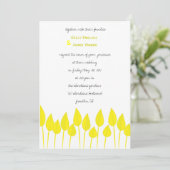 Spring Has Sprung-uitnodiging Kaart (Staand voorkant)