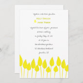 Spring Has Sprung-uitnodiging Kaart (Voorkant / Achterkant)