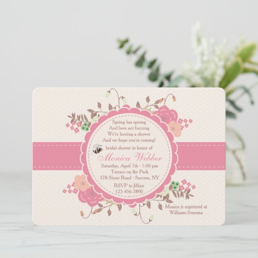 Spring Has Sprung-uitnodiging Kaart (Staand voorkant)