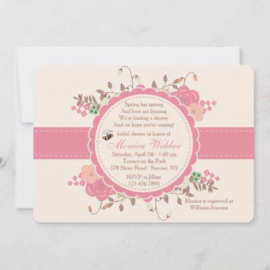 Spring Has Sprung-uitnodiging Kaart (Voorkant)