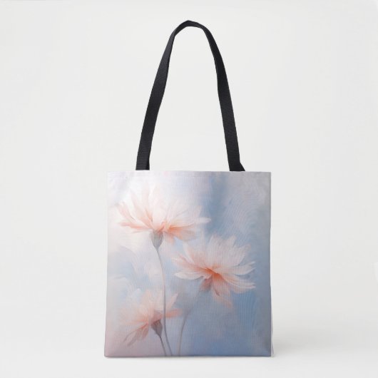 Spring Hazy Pastel Petal Wildflower Bloemen van Av Tote Bag (Voorkant)