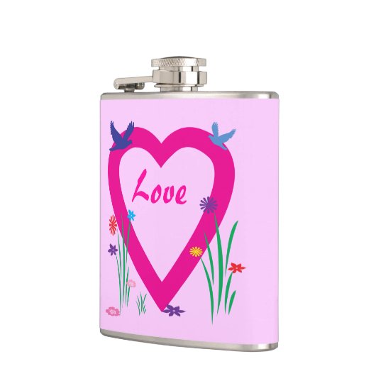 Spring Heart Valentijn Heupfles (Links)