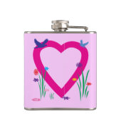 Spring Heart Valentijn Heupfles (Achterkant)