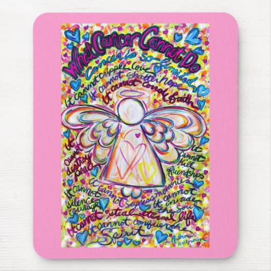 Spring Hearts Angel Mousepad Muismat (Voorkant)