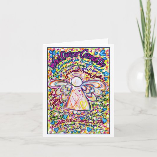 Spring Hearts Cancer Angel-kaart Kaart (Voorkant)