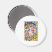 Spring Hearts Cancer Angel Magnet (Voorkant / Achterkant)