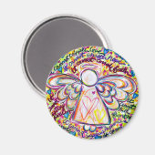 Spring Hearts Cancer Angel Magnet (Voorkant / Achterkant)