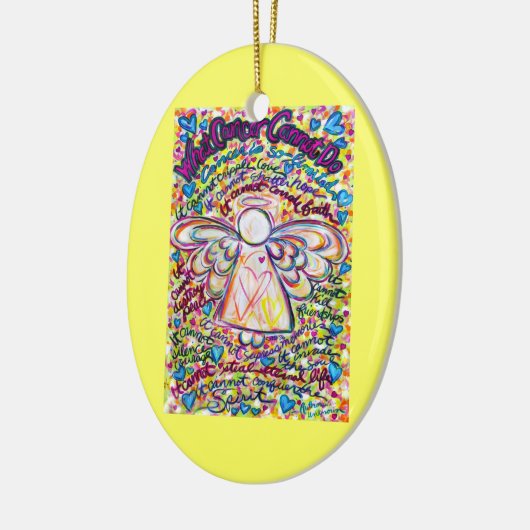 Spring Hearts Cancer Angel Ornament Gepersonalisee (Links)