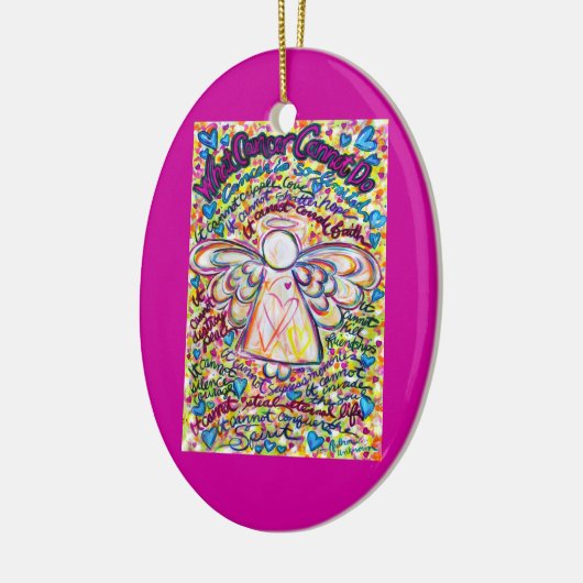 Spring Hearts Cancer Angel Ornament Gepersonalisee (Links)