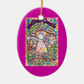 Spring Hearts Cancer Angel Ornament Gepersonalisee (Voorkant)