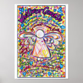 Spring Hearts Cancer Angel Print (White Edge) (Voorkant)