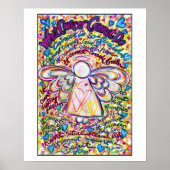 Spring Hearts Cancer Angel Print (White Edge) (Voorkant)