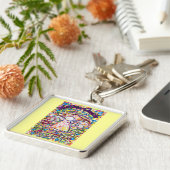 Spring Hearts Cancer kan Angel Sleutelhanger niet  (Zijkant)