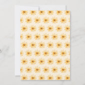 Spring Hedgehog and Daisy Baby Shower Kaart (Achterkant)