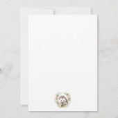 Spring Hedgehog Baby shower Invitation Kaart (Achterkant)