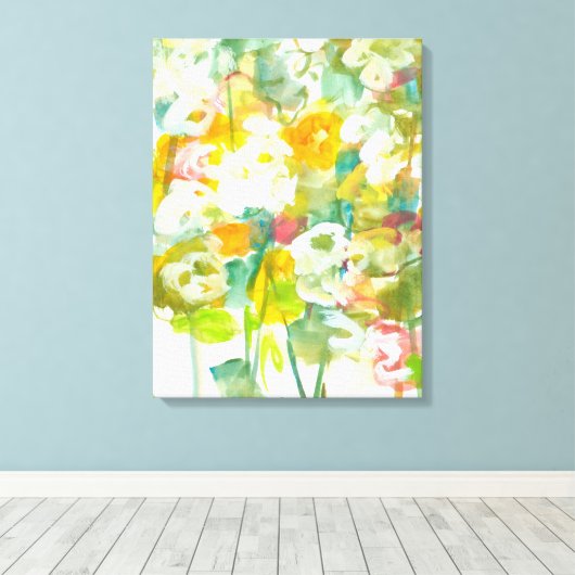 Spring heeft Sprung II Canvas Afdruk (Insitu (Houten vloer))