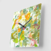 Spring heeft Sprung II Vierkante Klok (Hoek)