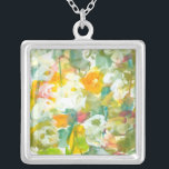 Spring heeft Sprung II Zilver Vergulden Ketting<br><div class="desc">Floral</div>