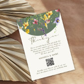 Spring Herfst Boho Wildflower Bloom Whimsical Bedankkaart