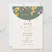 Spring Herfst Boho Wildflower Bloom Whimsical Kaart (Voorkant)